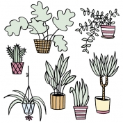 Plants Wallsticker by Eva Mouton
